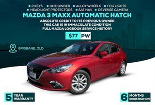 2015 Mazda 3 BM5478 Maxx SKYACTIV-Drive Red 6 Speed Sports Automatic Hatchback.