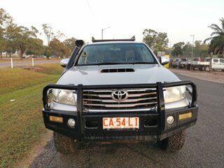 2012 Toyota Hilux KUN26R MY12 SR5 Double Cab Silver 4 Speed Automatic Utility.