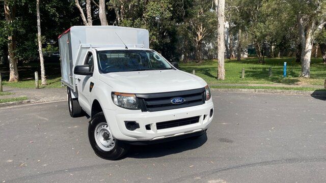 Used Ford Ranger PX XL 2.2 (4x2) Underwood, 2012 Ford Ranger PX XL 2.2 (4x2) White 6 Speed Manual Cab Chassis