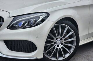 2018 Mercedes-Benz C-Class C205 808MY C300 9G-Tronic White 9 Speed Sports Automatic Coupe.
