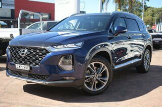 2019 Hyundai Santa Fe TM Highlander CRDi Dark Burg AWD Blue 8 Speed Automatic Wagon.