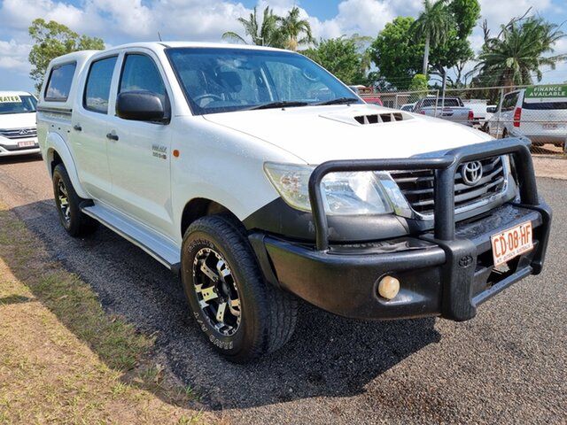 Used Toyota Hilux KUN26R MY12 SR Double Cab Pinelands, 2013 Toyota Hilux KUN26R MY12 SR Double Cab White 4 Speed Automatic Utility