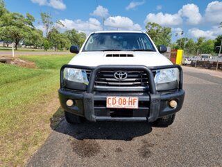 2013 Toyota Hilux KUN26R MY12 SR Double Cab White 4 Speed Automatic Utility.