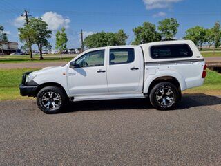2013 Toyota Hilux KUN26R MY12 SR Double Cab White 4 Speed Automatic Utility