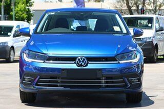 2023 Volkswagen Polo AE MY23 85TSI DSG Style Blue 7 Speed Sports Automatic Dual Clutch Hatchback