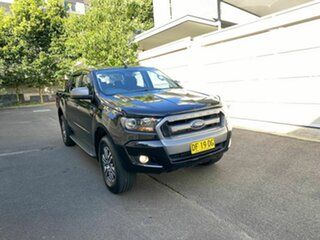2016 Ford Ranger PX MkII XLS Double Cab Black 6 Speed Sports Automatic Utility.
