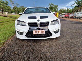 2011 Holden Special Vehicles Maloo E Series 3 MY12 R8 SV Black Edition White 6 Speed Manual Utility.