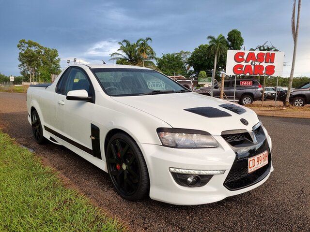 Used Holden Special Vehicles Maloo E Series 3 MY12 R8 SV Black Edition Pinelands, 2011 Holden Special Vehicles Maloo E Series 3 MY12 R8 SV Black Edition White 6 Speed Manual Utility