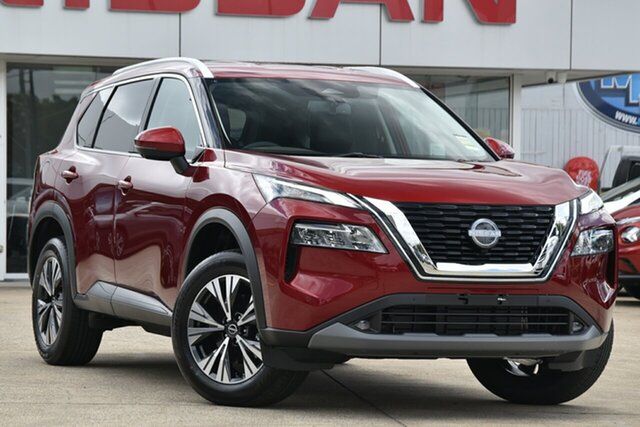 New Nissan X-Trail T33 MY23 ST-L X-tronic 4WD Moorooka, 2023 Nissan X-Trail T33 MY23 ST-L X-tronic 4WD Scarlet 7 Speed Constant Variable Wagon