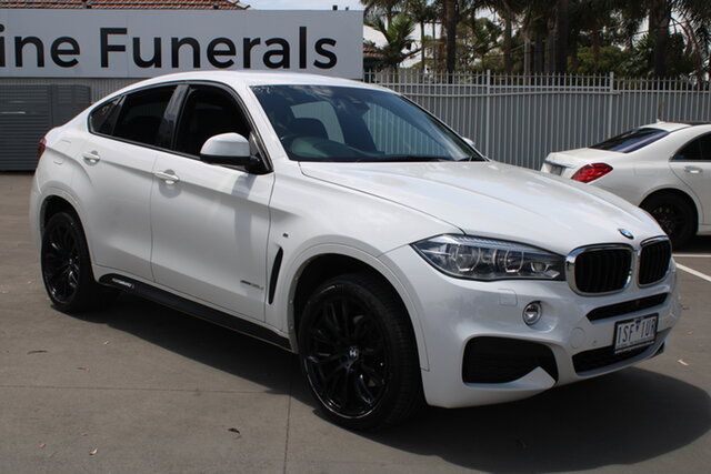 Used BMW X6 F16 MY16 xDrive30d West Footscray, 2016 BMW X6 F16 MY16 xDrive30d White 8 Speed Automatic Coupe
