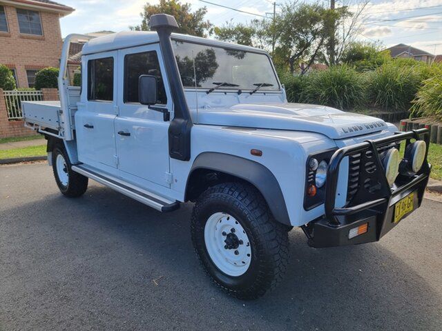 Used Land Rover Defender 130 Homebush West, 2013 Land Rover Defender 130 White 6 Speed Manual Dual Cab