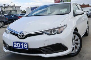 2016 Toyota Corolla ZRE182R Ascent S-CVT White 7 Speed Constant Variable Hatchback.