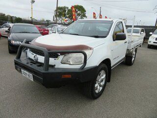 2015 Holden Colorado RG MY15 LS (4x4) White 6 Speed Manual Cab Chassis.