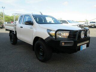 2015 Toyota Hilux GUN125R Workmate Extra Cab White 6 Speed Manual Cab Chassis.