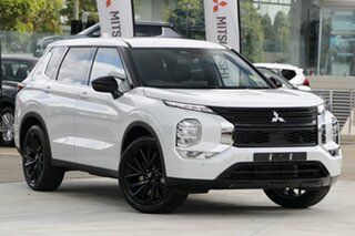 2023 Mitsubishi Outlander ZM MY23 LS 2WD Black Edition White Diamond 8 Speed Constant Variable Wagon