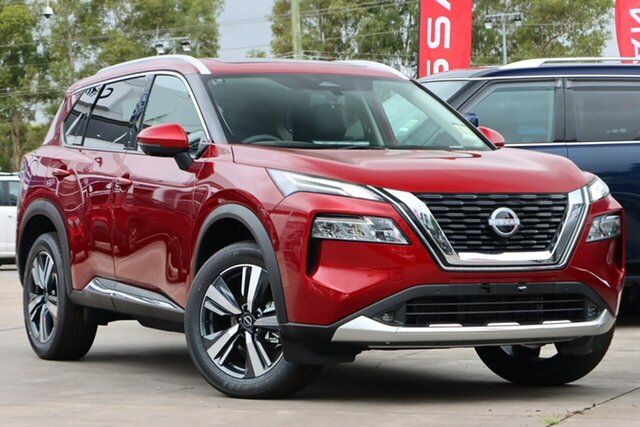 New Nissan X-Trail T33 MY23 Ti X-tronic 4WD Sutherland, 2023 Nissan X-Trail T33 MY23 Ti X-tronic 4WD Scarlet 7 Speed Constant Variable Wagon
