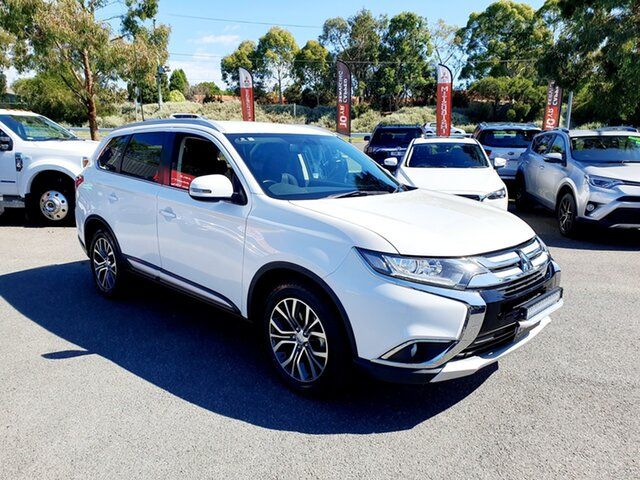 Used Mitsubishi Outlander ZK MY16 XLS 4WD Wantirna South, 2016 Mitsubishi Outlander ZK MY16 XLS 4WD White 6 Speed Constant Variable Wagon