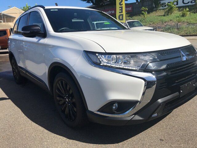 Used Mitsubishi Outlander ZL MY21 Black Edition 2WD South Gladstone, 2021 Mitsubishi Outlander ZL MY21 Black Edition 2WD White 6 Speed Constant Variable Wagon