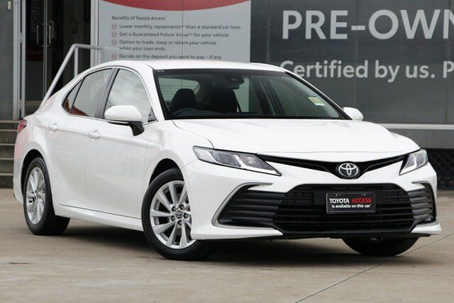 Pre-Owned Toyota Camry ASV70R Ascent Guildford, 2021 Toyota Camry ASV70R Ascent Glacier White 6 Speed Sports Automatic Sedan