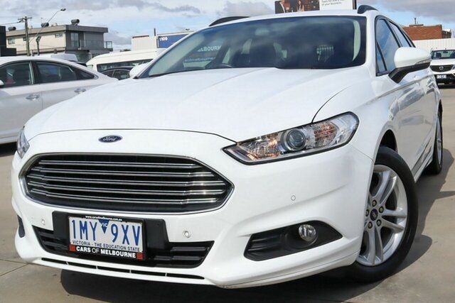 Used Ford Mondeo MD 2018.75MY Ambiente Coburg North, 2018 Ford Mondeo MD 2018.75MY Ambiente White 6 Speed Sports Automatic Dual Clutch Wagon