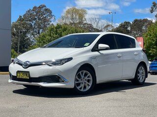 2017 Toyota Corolla ZWE186R Hybrid White 1 Speed Constant Variable Hatchback.