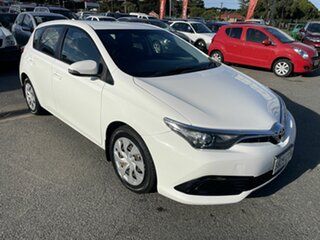 2015 Toyota Corolla ZRE182R Ascent S-CVT White 7 Speed Constant Variable Hatchback.