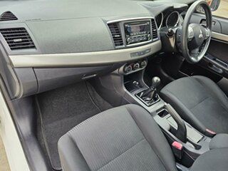 2013 Mitsubishi Lancer CJ MY14 ES White 5 Speed Manual Sedan