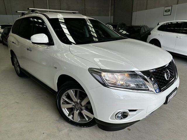 Used Nissan Pathfinder R52 MY15 ST X-tronic 2WD Seaford, 2015 Nissan Pathfinder R52 MY15 ST X-tronic 2WD White 1 Speed Constant Variable Wagon