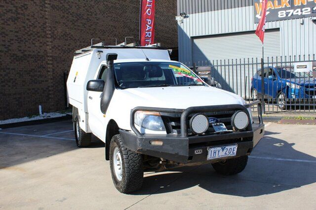 Used Ford Ranger PX XL 3.2 (4x4) Hoppers Crossing, 2012 Ford Ranger PX XL 3.2 (4x4) White 6 Speed Manual Cab Chassis