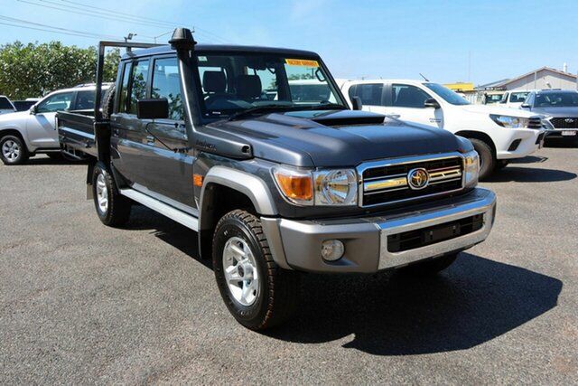 Used Toyota Landcruiser VDJ79R GXL Double Cab Winnellie, 2022 Toyota Landcruiser VDJ79R GXL Double Cab Charcoal 5 Speed Manual Cab Chassis
