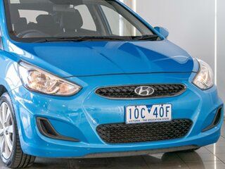 2018 Hyundai Accent RB6 MY18 Sport Blue 6 Speed Sports Automatic Hatchback