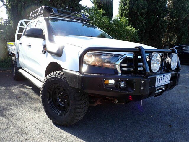 Used Ford Ranger PX MkII MY17 XL 3.2 (4x4) Newtown, 2017 Ford Ranger PX MkII MY17 XL 3.2 (4x4) White 6 Speed Automatic Cab Chassis