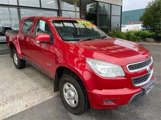 2014 Holden Colorado RG LX Red 6 Speed Sports Automatic Cab Chassis.