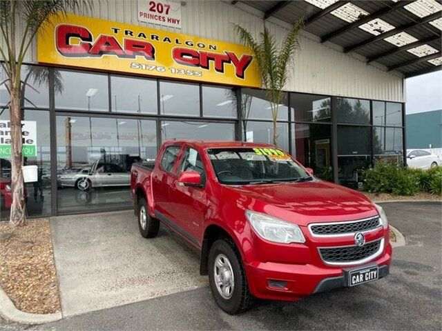 Used Holden Colorado RG LX Traralgon, 2014 Holden Colorado RG LX Red 6 Speed Sports Automatic Cab Chassis