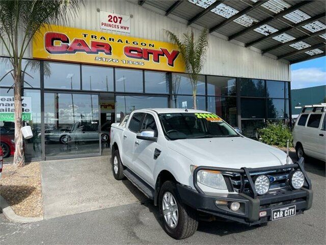 Used Ford Ranger PX XLT Traralgon, 2015 Ford Ranger PX XLT White 6 Speed Sports Automatic Utility