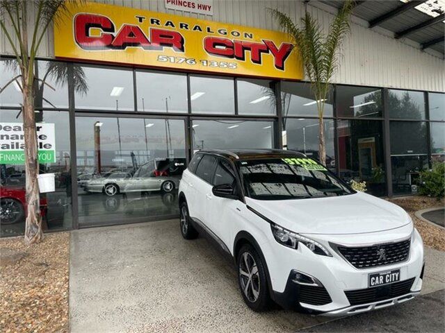 Used Peugeot 5008 GT Line Traralgon, 2018 Peugeot 5008 P87 GT Line White 6 Speed Automatic Wagon