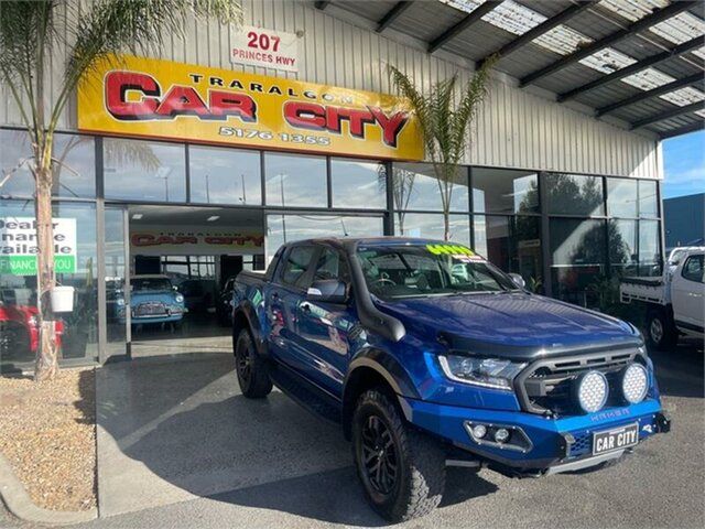 Used Ford Ranger PX MkIII Raptor Traralgon, 2018 Ford Ranger PX MkIII Raptor Blue 10 Speed Sports Automatic Utility