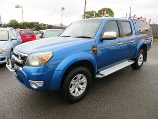 2009 Ford Ranger PK XLT (4x4) Blue 5 Speed Automatic Dual Cab Pick-up.
