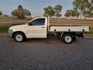 2015 Toyota Hilux TGN16R MY14 Workmate 4x2 White 4 Speed Automatic Cab Chassis
