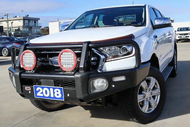 Used Ford Ranger PX MkIII 2019.00MY XLT Coburg North, 2018 Ford Ranger PX MkIII 2019.00MY XLT White 6 Speed Sports Automatic Utility