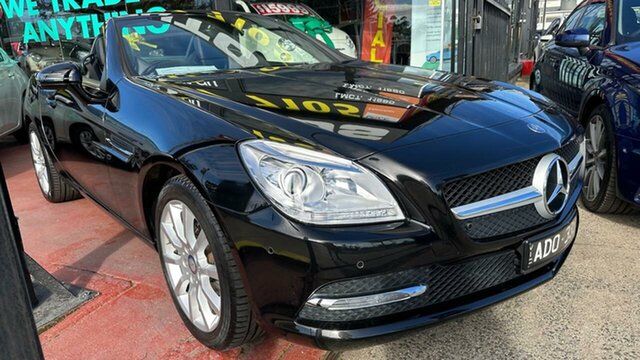 Used Mercedes-Benz SLK-Class R172 SLK200 7G-Tronic + Maidstone, 2014 Mercedes-Benz SLK-Class R172 SLK200 7G-Tronic + Black 7 Speed Sports Automatic Roadster
