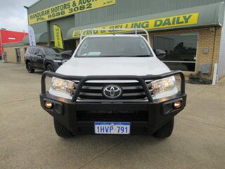 2016 Toyota Hilux GUN126R SR (4x4) White 6 Speed Manual Cab Chassis.