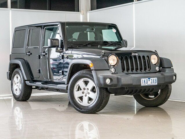 Used Jeep Wrangler JK MY18 Unlimited Sport Deer Park, 2017 Jeep Wrangler JK MY18 Unlimited Sport Black 5 Speed Automatic Softtop
