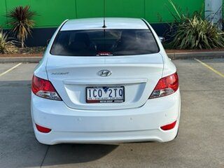 2015 Hyundai Accent RB2 MY15 Active White 4 Speed Sports Automatic Sedan