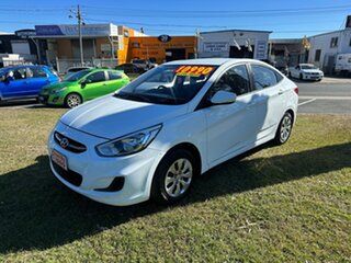 2016 Hyundai Accent RB3 MY16 Active White 6 Speed Constant Variable Sedan