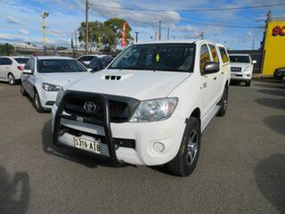 2010 Toyota Hilux KUN26R 09 Upgrade SR (4x4) White 4 Speed Automatic Dual Cab Pick-up.