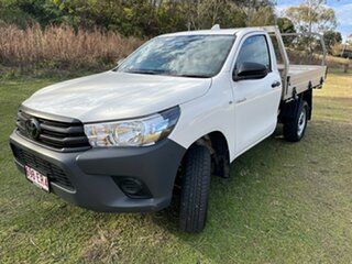 2022 Toyota Hilux GUN125R Workmate Glacier White 6 Speed Manual Cab Chassis