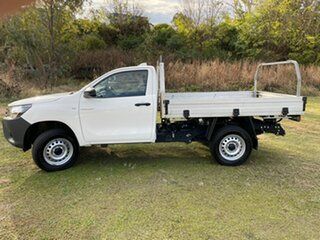 2022 Toyota Hilux GUN125R Workmate Glacier White 6 Speed Manual Cab Chassis