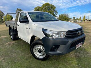 2022 Toyota Hilux GUN125R Workmate Glacier White 6 Speed Manual Cab Chassis.