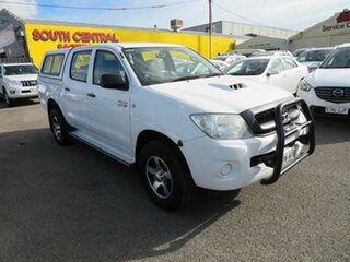 2010 Toyota Hilux KUN26R 09 Upgrade SR (4x4) White 4 Speed Automatic Dual Cab Pick-up.